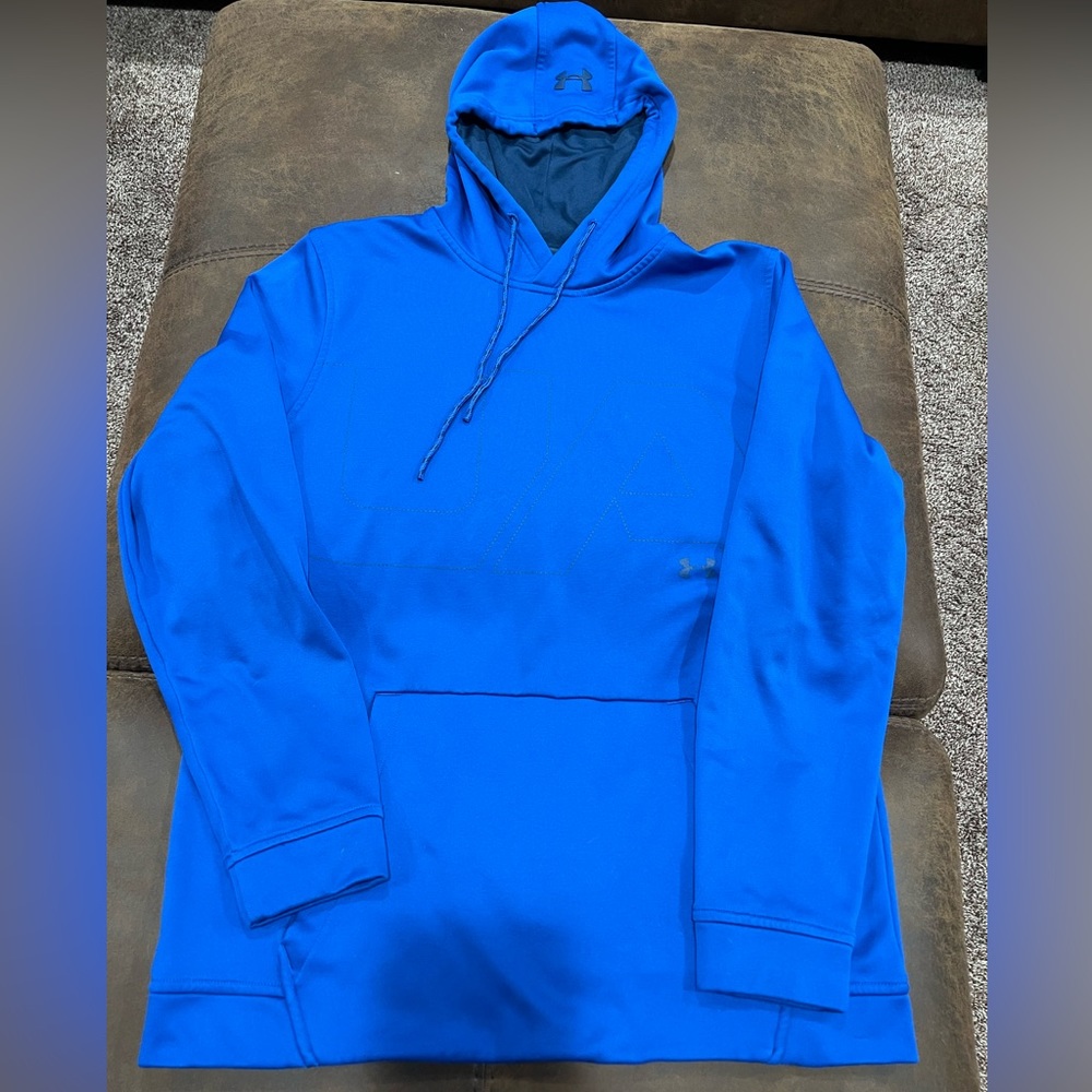 Under Armour hoodie long sleeve sweatshirt lblue men’s large